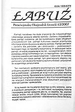 Ostatni numer Łabuzia - 62, 2007 rok.